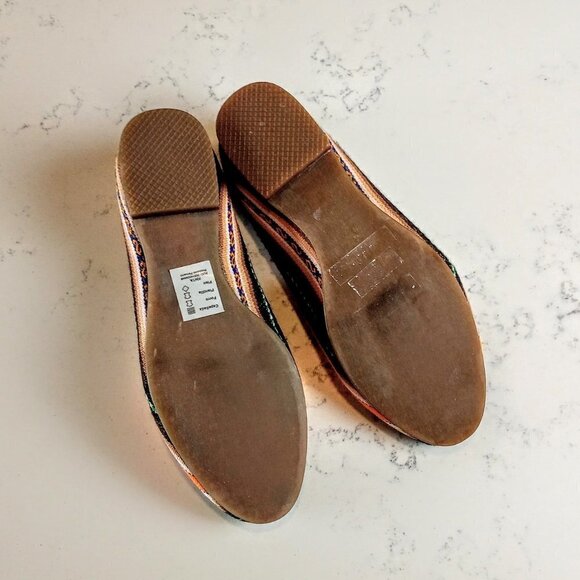 Fortress of Inca Fabric Stripe Flats - Sz 6 - Picture 4 of 6
